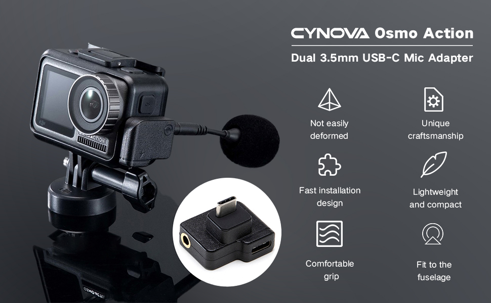 DJI OSMO ACTION 外部マイク、アダプタ等複数おまけ付｜アクション 
