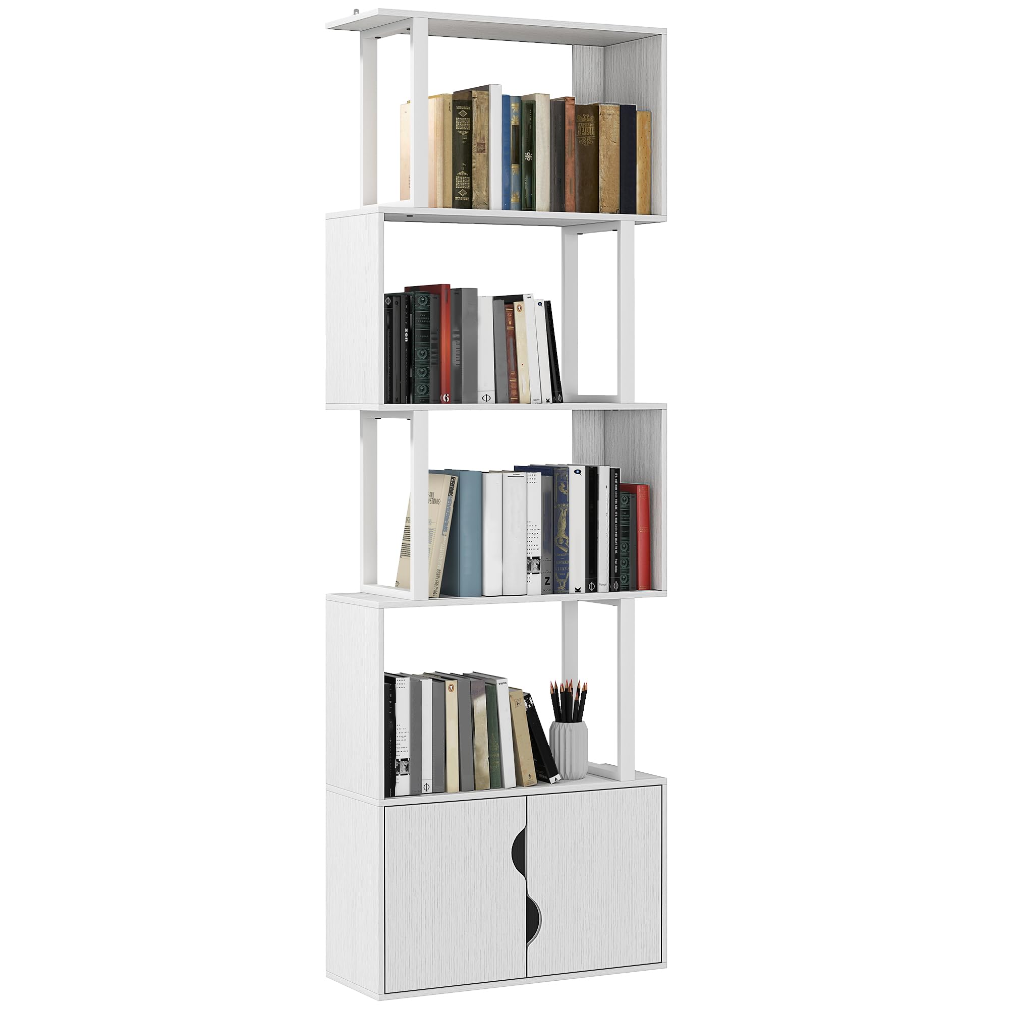 HOMCOM Bibliothèque à 5 Niveaux