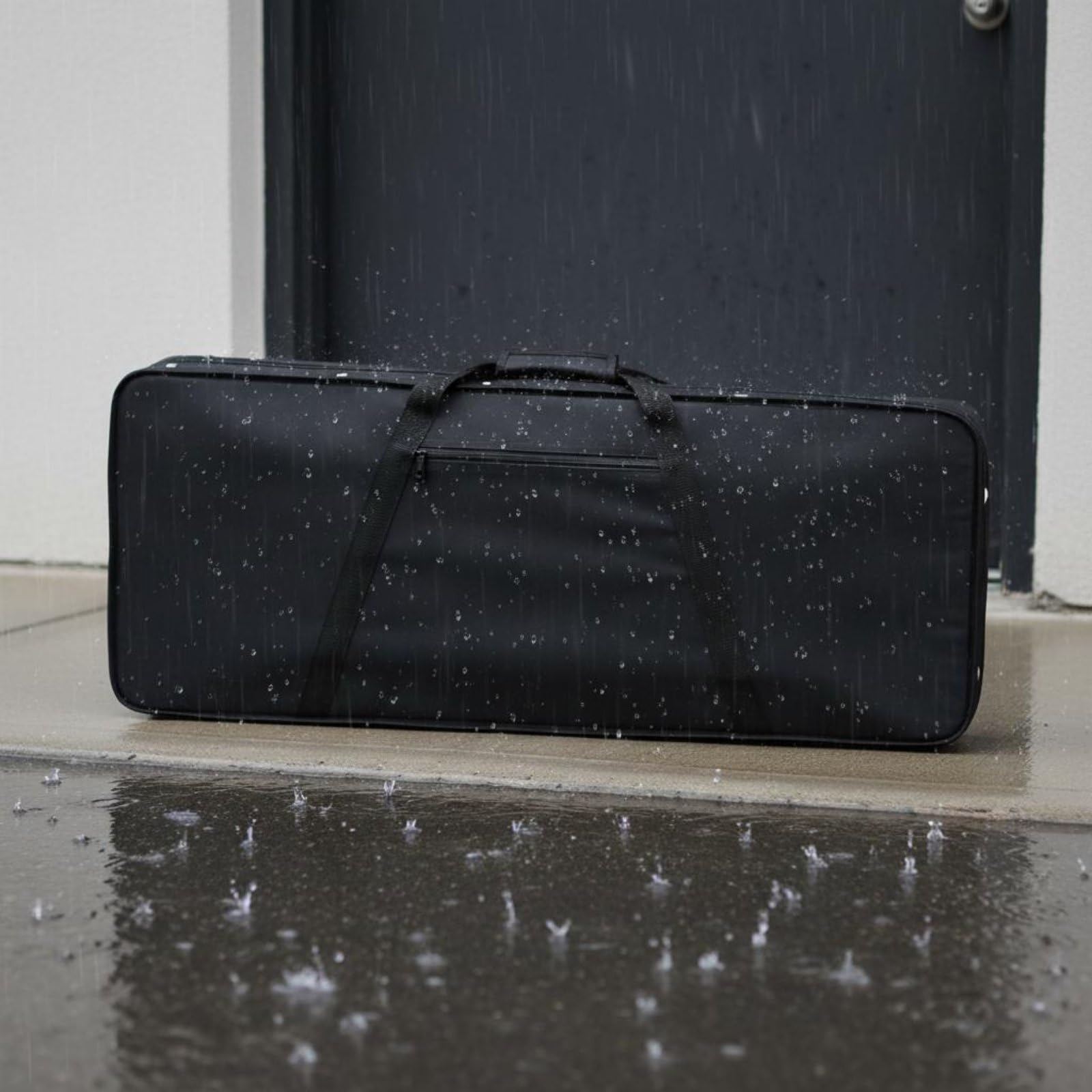 Estuche Eléctrico Estuche Rígido Funda para Guitarra Maletín Protector con Protección Anti Impactos y Material Resistente al Agua en Lona y Tela