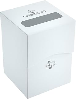 GameGenic Card Deck Box - Deck Holder White 100CT – Durable and Sturdy TCG, OCG Card Storage – Compatible with Pokemon Yugioh Commander and MTG Magic: The Gathering Cards