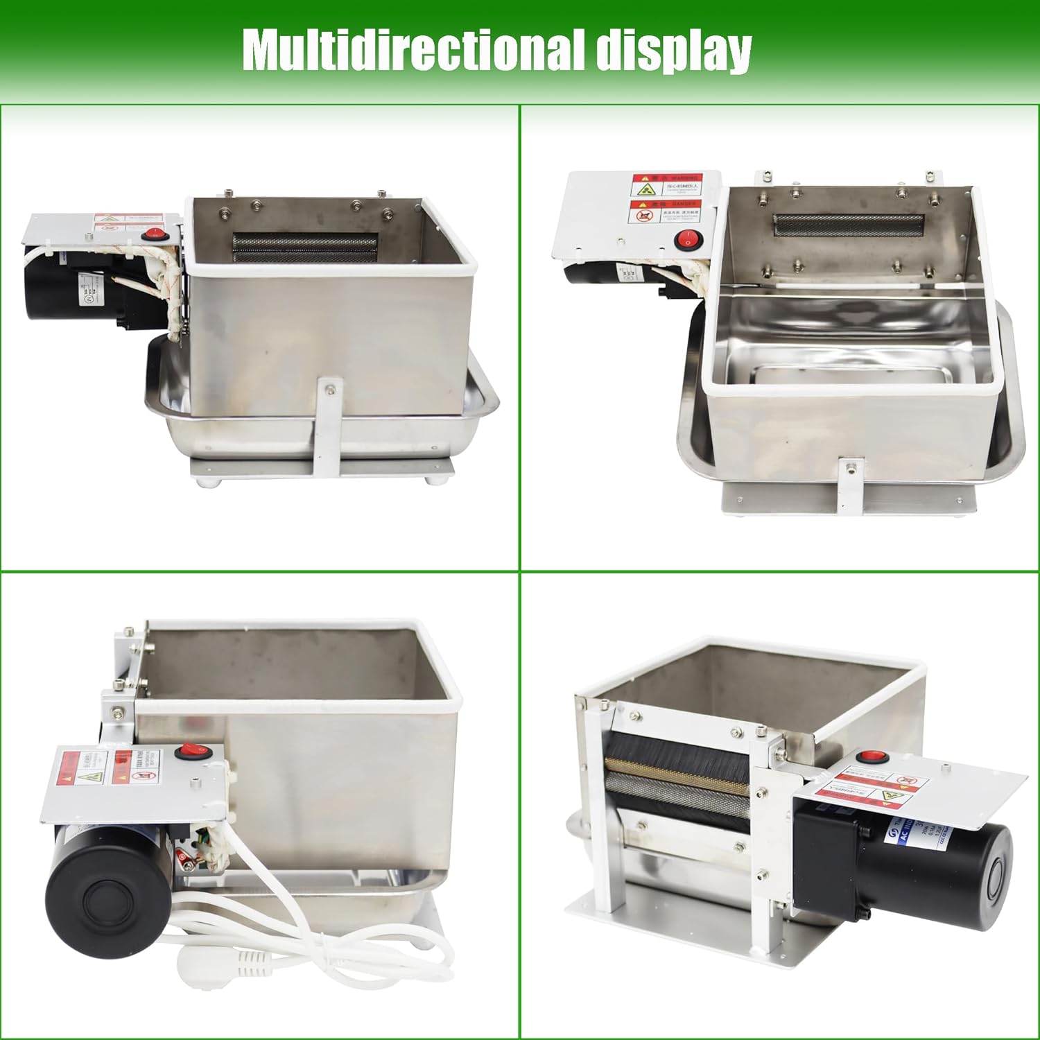 220V Electric Pea Sheller Machine Semi-automatic Commercial Bean Pea Peeler Stainless Steel Home Peeling Pea Machine 15-25kg/h