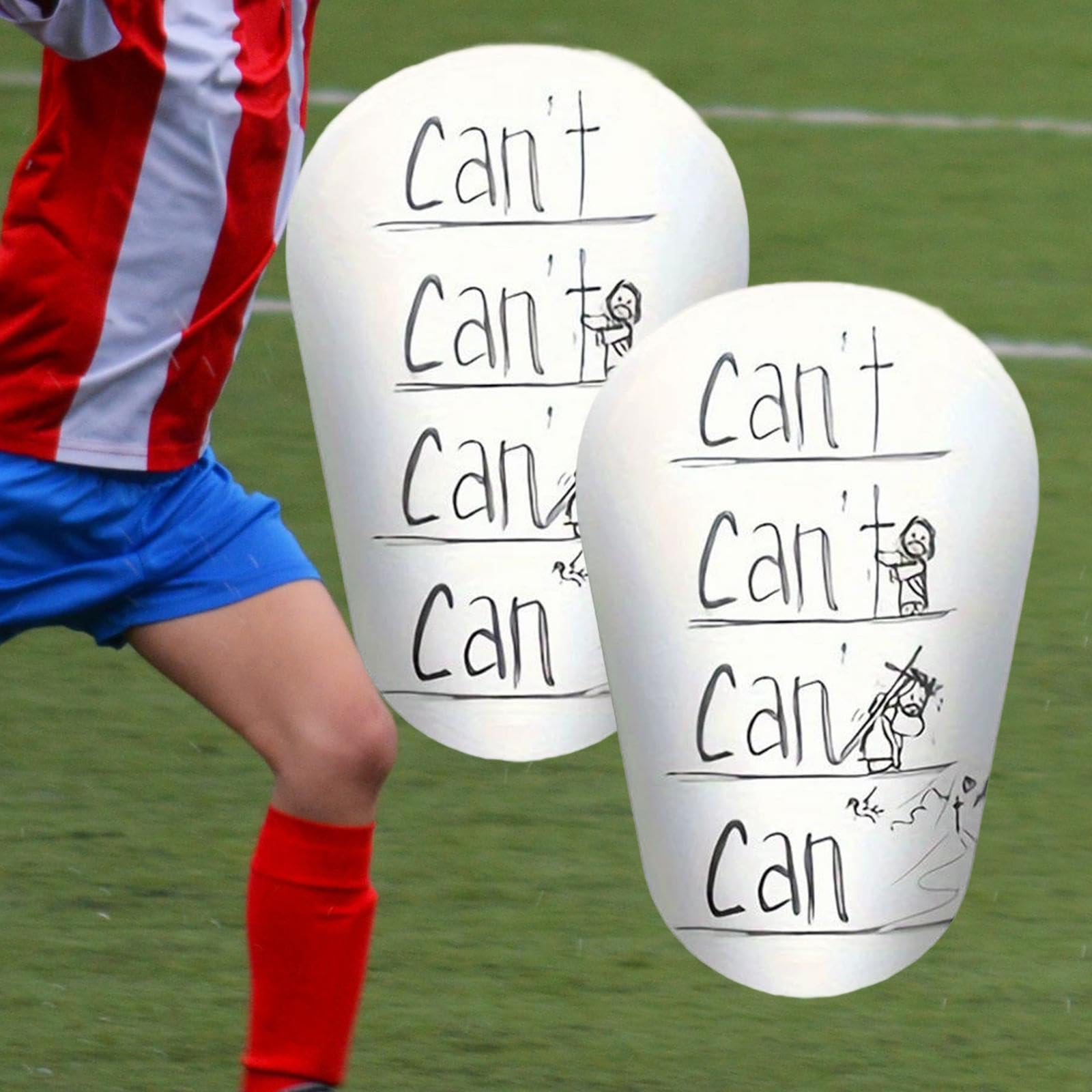 4x2 Pezzi Mini Parastinchi da Calcio Protezione per Le Gambe Parastinchi Comodi Sport Leggeri Attrezzatura Protettiva da Calcio per Bambini