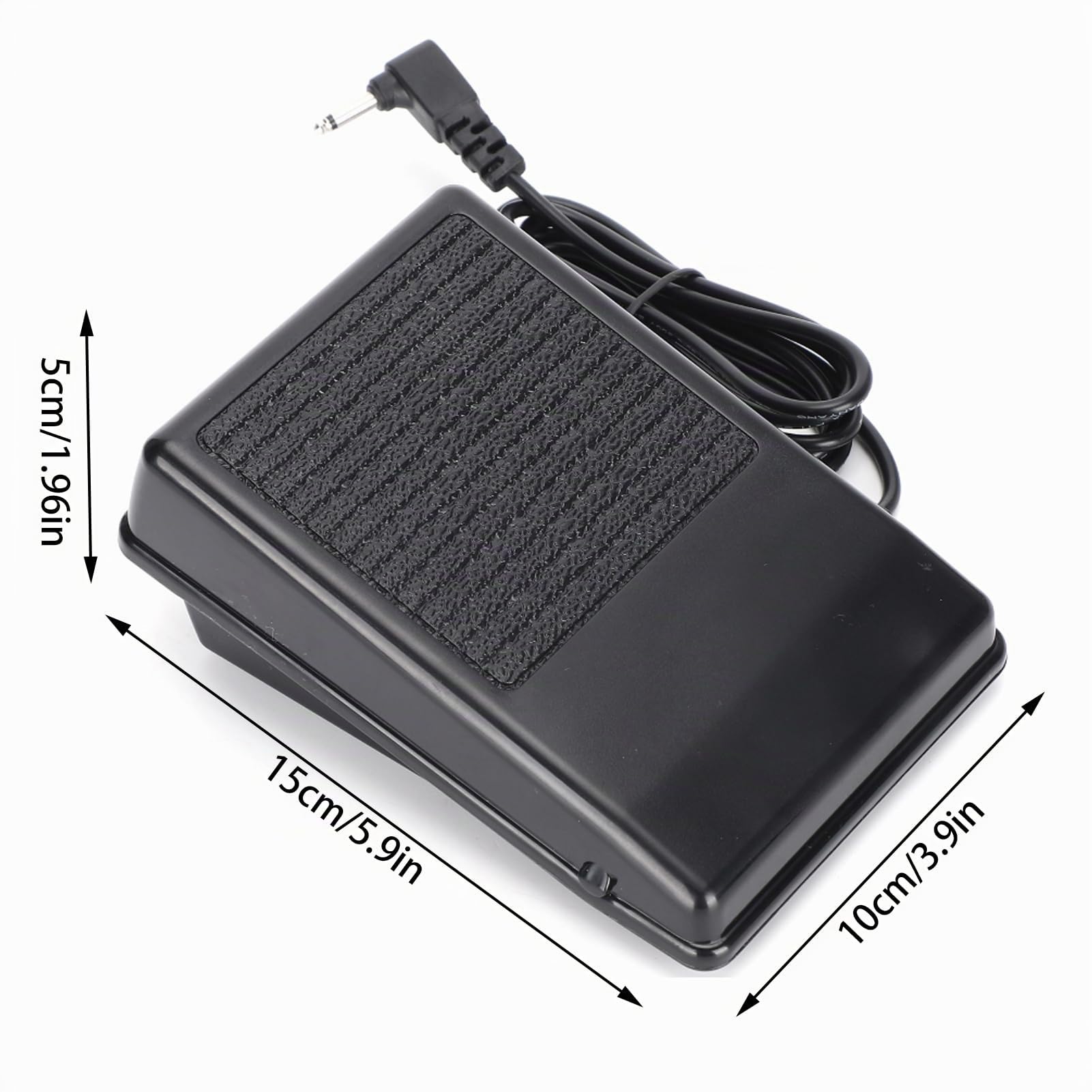 Nähmaschine Fußpedal, 15×10×5cm C-8001 DC 15V Nähfuß Controller Pedal mit Netzkabel, Universal Nähmaschine Fußschalter Pedal für Nähmaschinen Zubehör