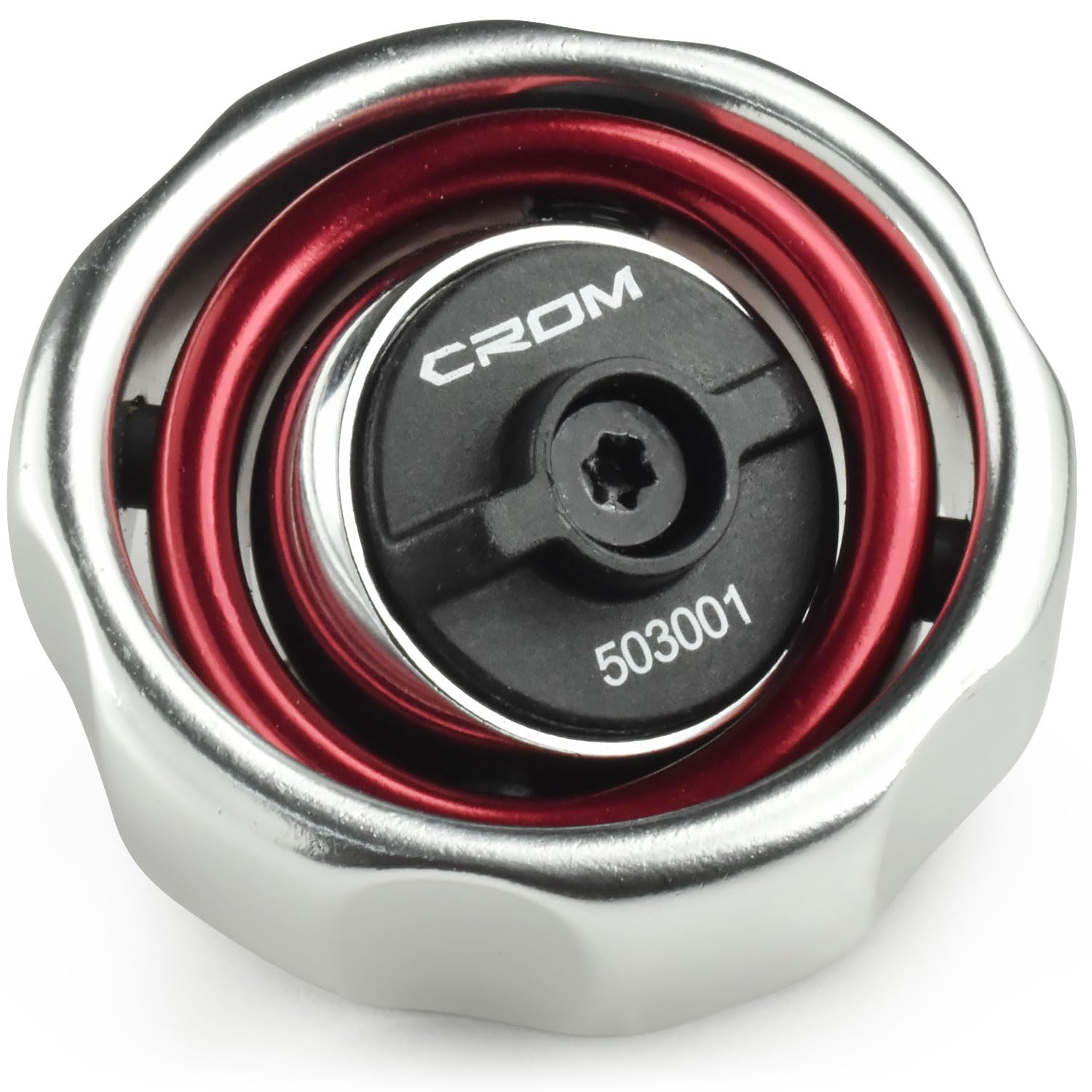 CROM 3/8" Drive Gimbal Palm Ratchet – 72-Tooth, Two-Axis, Reversible Finger Ratchet for Tight Spaces, Anodized Finish, Compact for One-Handed Control