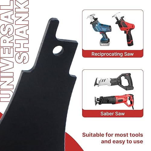 Miniatura 7 de Vearter Herramienta de limpieza de longitud de pala de sable HCS de 25 pulgadas (0.394 in) para eliminar huecos de pegamento de lechada de azulejos,