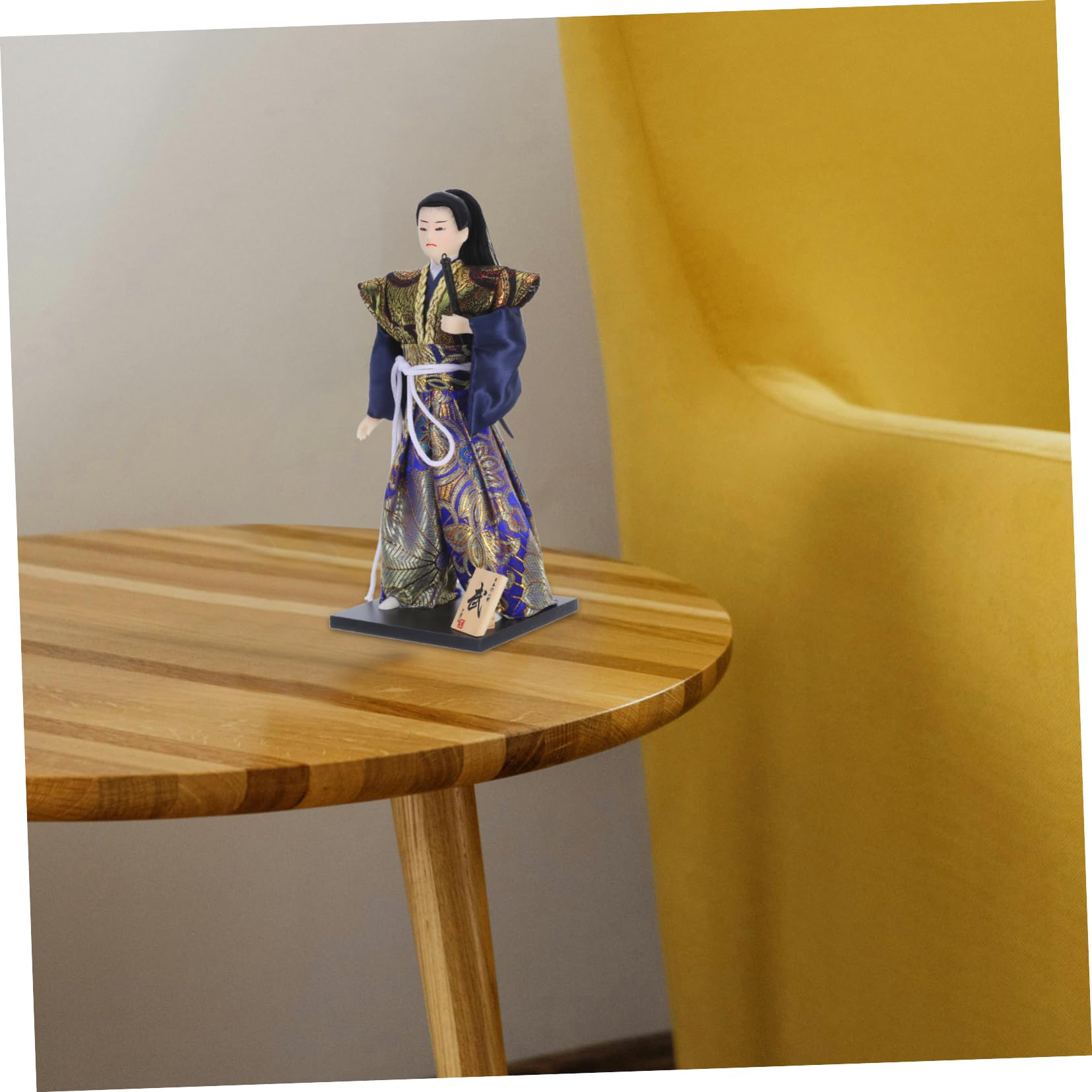 GALPADA Figura de Muñeca Japonesa Samurái Artesanal de 30cm para Decoración
