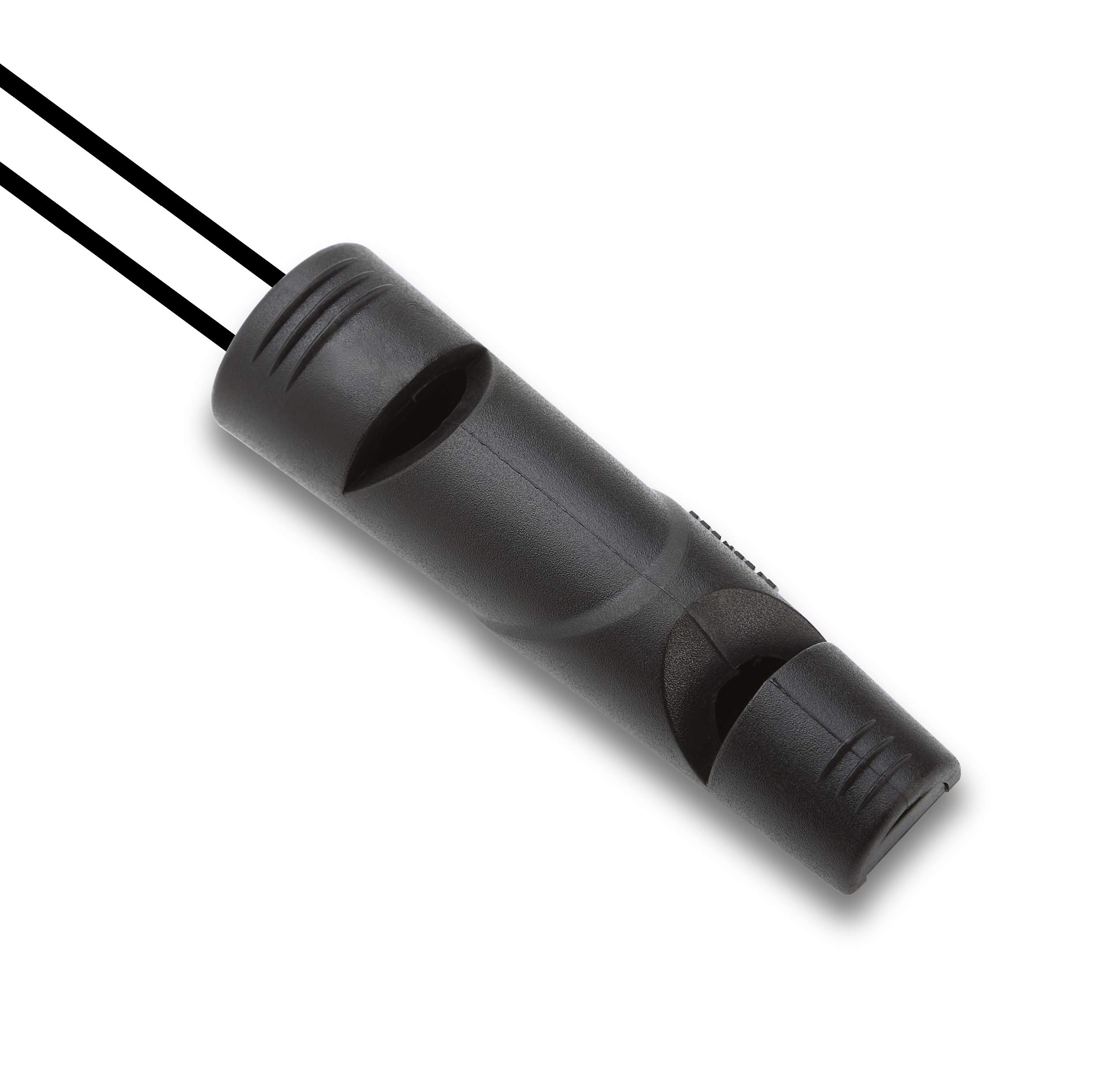 Mikki Dog and Puppy 2-Tone Training Whistle - for Dog Obedience and Recall Training, black