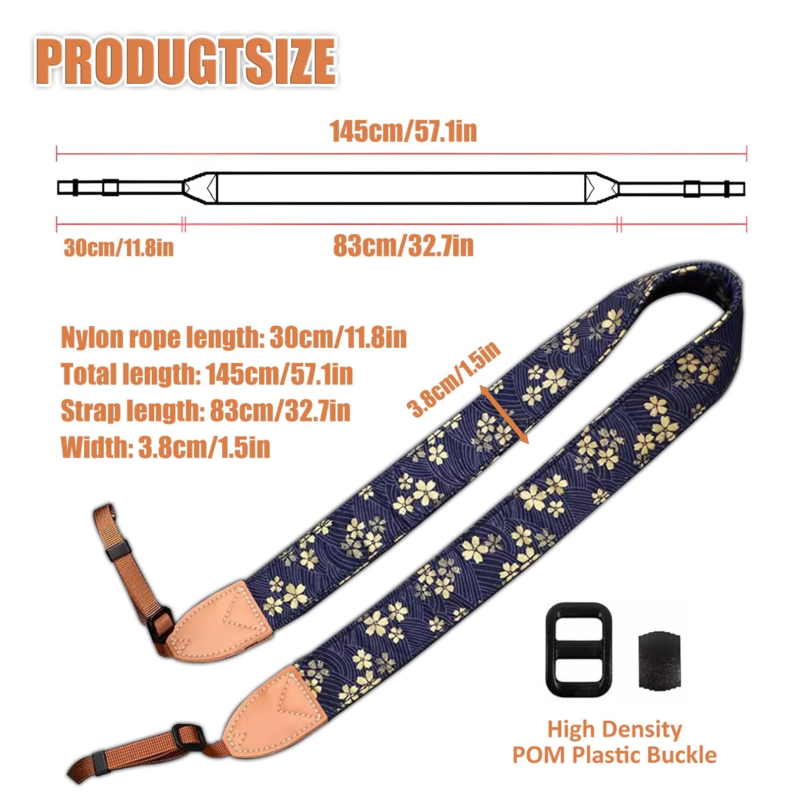 Design regolabile, tracolla universale for fotocamera robusta(Style1)