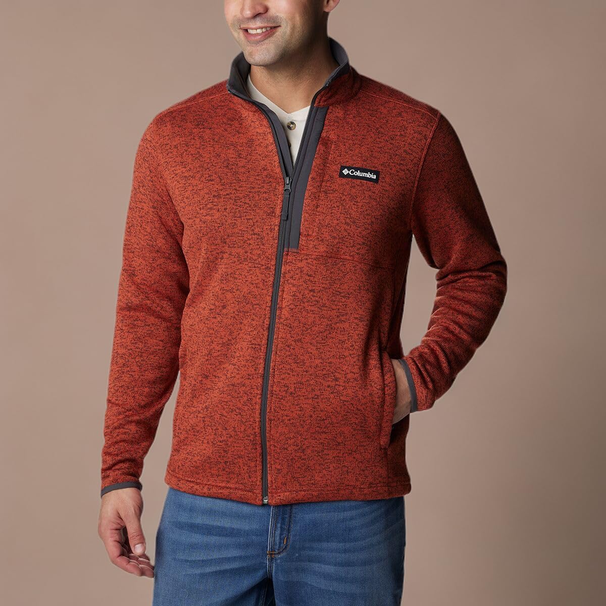Columbia Herren Sweater Weather Full Zip Fleecejacke mit durchgehendem Reißverschluss