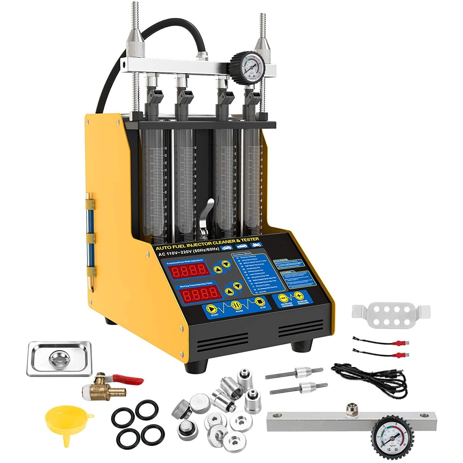 Buy Ultrasonic Wave Fuel Injector Cleaner and Tester 4Cylinder