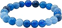 Vista 480 de Amazing Gemstone Pulsera de cristal para mujeres y hombres, pulsera de cristal curativo de protección, pulsera elástica con cuentas de piedras