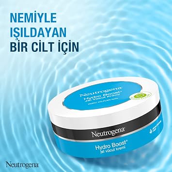 Neutrogena Hydro Boost Hızlı Emilen Vücut Kremi Kavanoz Hyalüronik Asit İçerikli Nemlendirici Jel Vücut Kremi Normal ve Kuru Ciltler İçin 200 ml