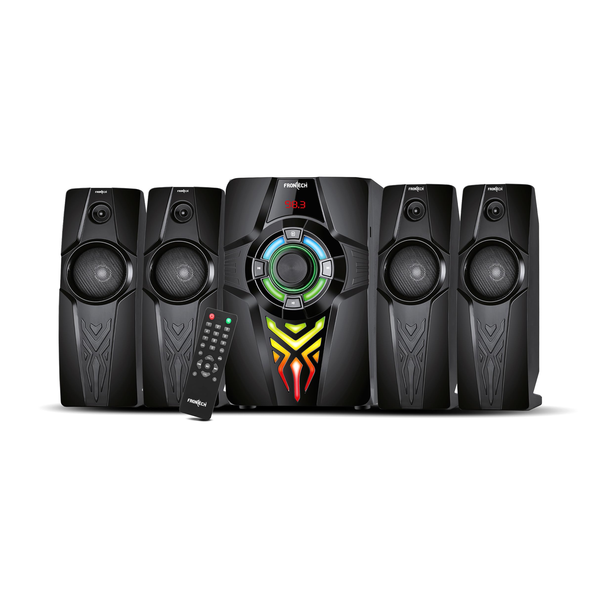 FRONTECH SW-0154 Premium 4.1 Multimedia Speaker – Crystal Clear Sound, Wireless Freedom, Built-in Amplifier & Deep Bass-image-38