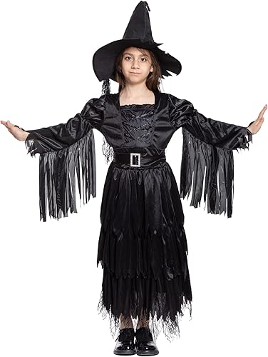 Miniatura 5 de Fairytale Witch Costume for Girls Halloween Costumes Kids Toddler Role Play Dress Up