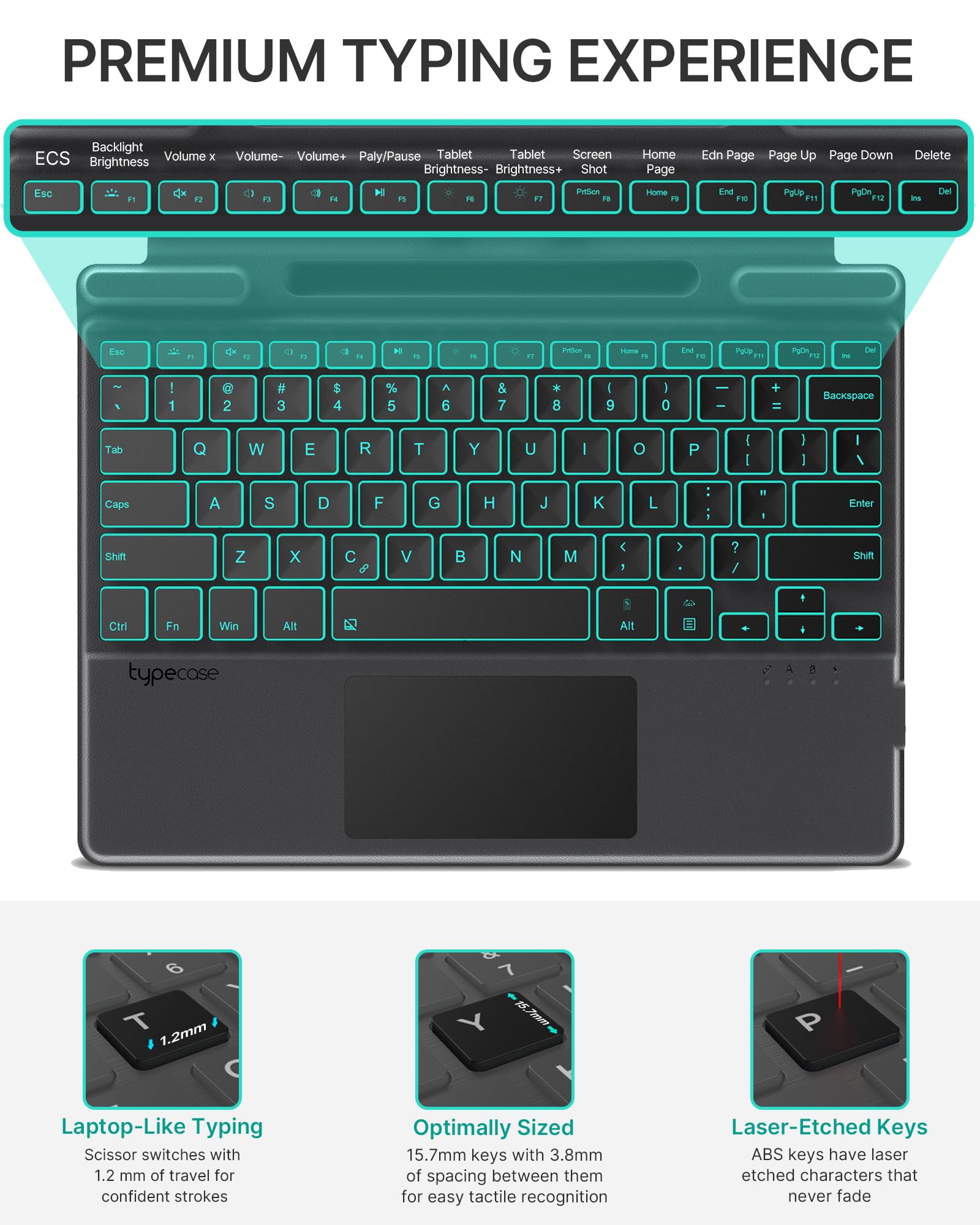 Amazon.com: typecase Surface Pro 9 Keyboard: Microsoft Type Cover