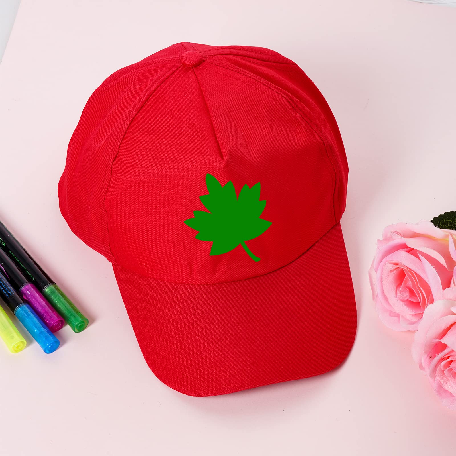 Yookat 10 cappellini da baseball per bambini fai da te cappelli rossi fai da te cappelli da baseball per bambini cappelli da baseball per fai da te (rosso)