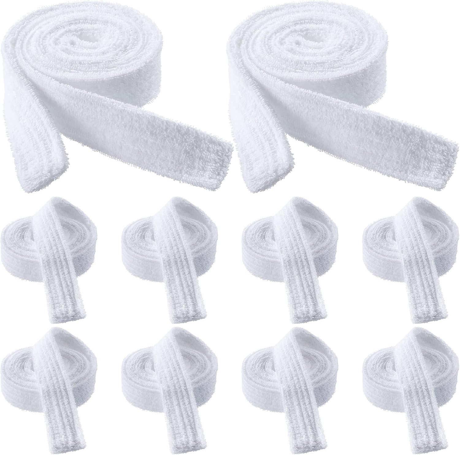 10 Pcs Bathrobe Belt Replacement Bulk White Hotel Robe Belt
