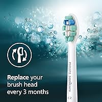 Vista 7 de Philips Sonicare C2 Control de Placa - Cabezales de Repuesto Genuinos para Cepillo de Dientes Eléctrico, Blanco, Paquete de 6 Hasta 18 Meses