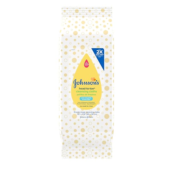 Johnson- head-to-toe� Cleansing Cloths Extra-Large 15 ct.