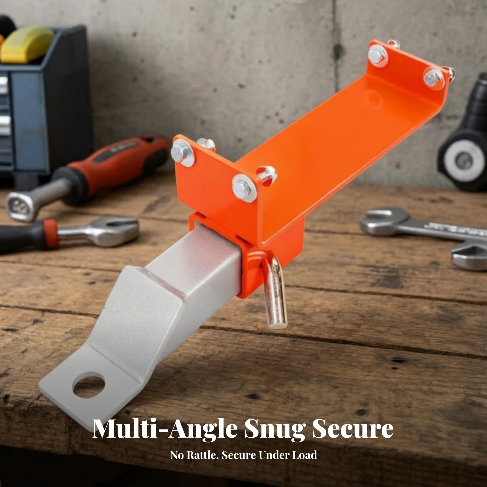 Milageto Enganche para Cortacésped Ajustable | Estructura Metálica Resistente, Placa Enganche Cortacésped, para Jardín