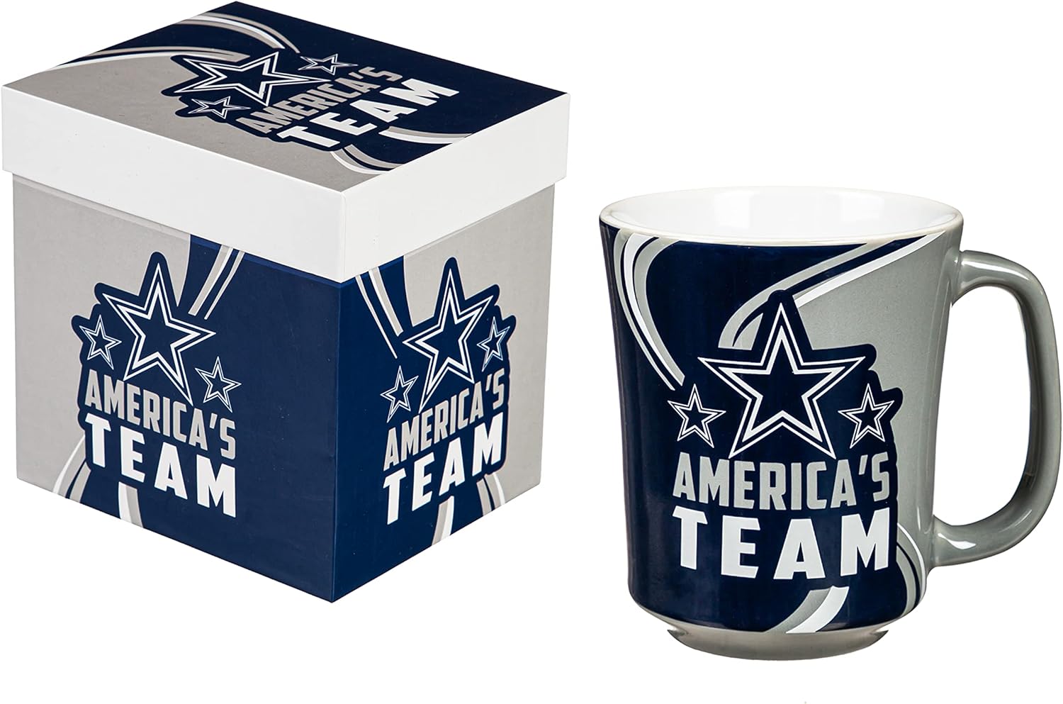 Team Sports America Dallas Cowboys, 14oz Ceramic with Matching Box