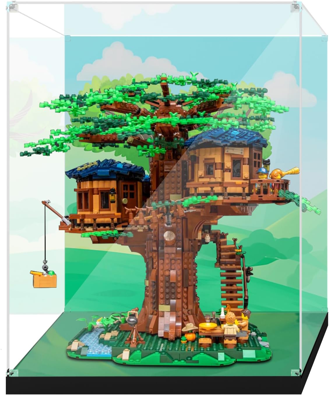 PIPART Acrylic Display Case for Lego 21318 Tree House