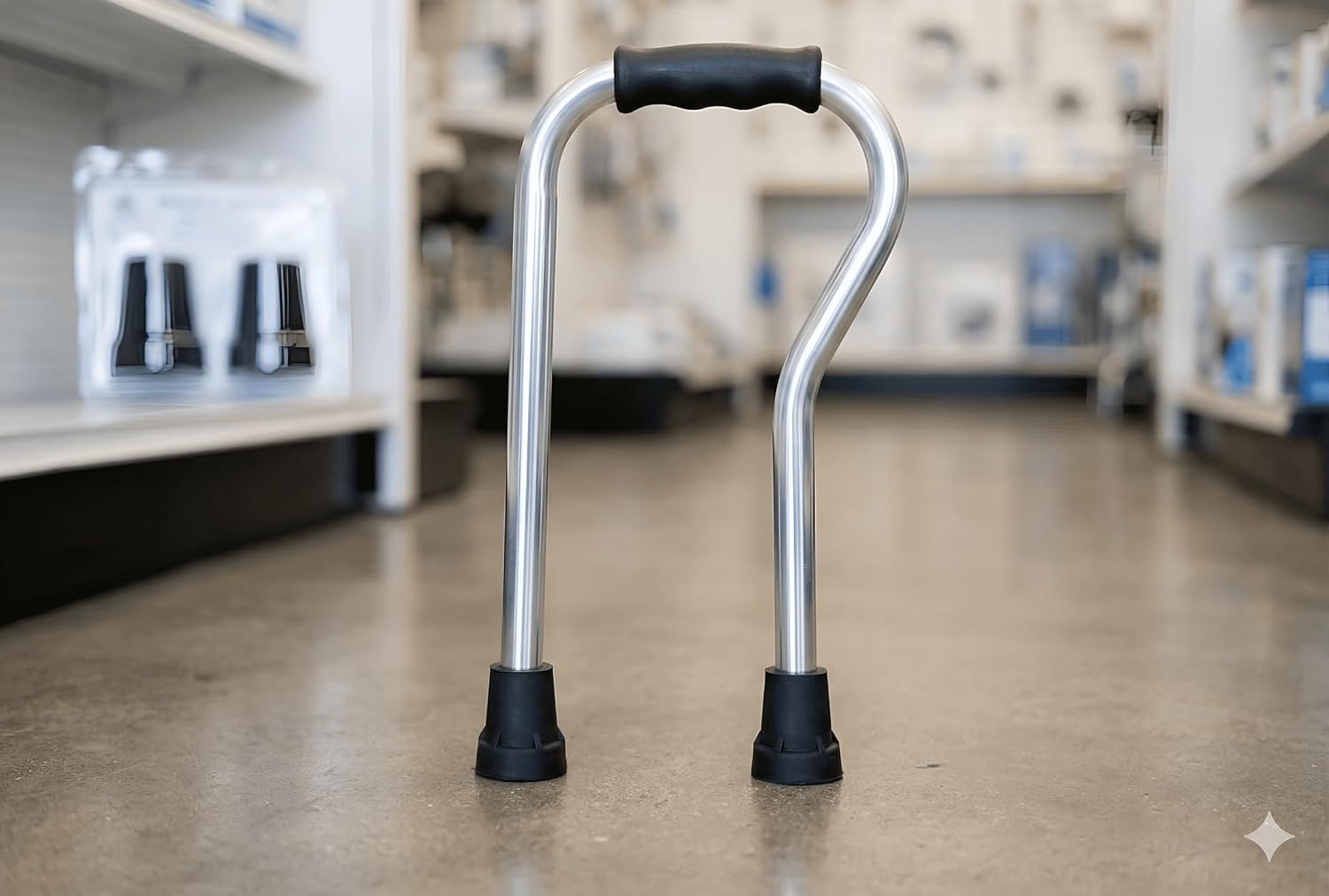 Heavy Duty Rubber Cane Tips 0.75 Inch 4 Pack Non Slip Replacement Tips for Walking Canes Walkers Furniture Legs & Stools Black