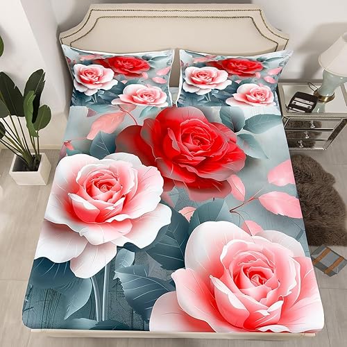 Vista 49 de Erosebridal Sábanas de muñeco de nieve tamaño matrimonial, juego de sábanas de esquí kawaii para árbol de Navidad, sábana bajera ajustable