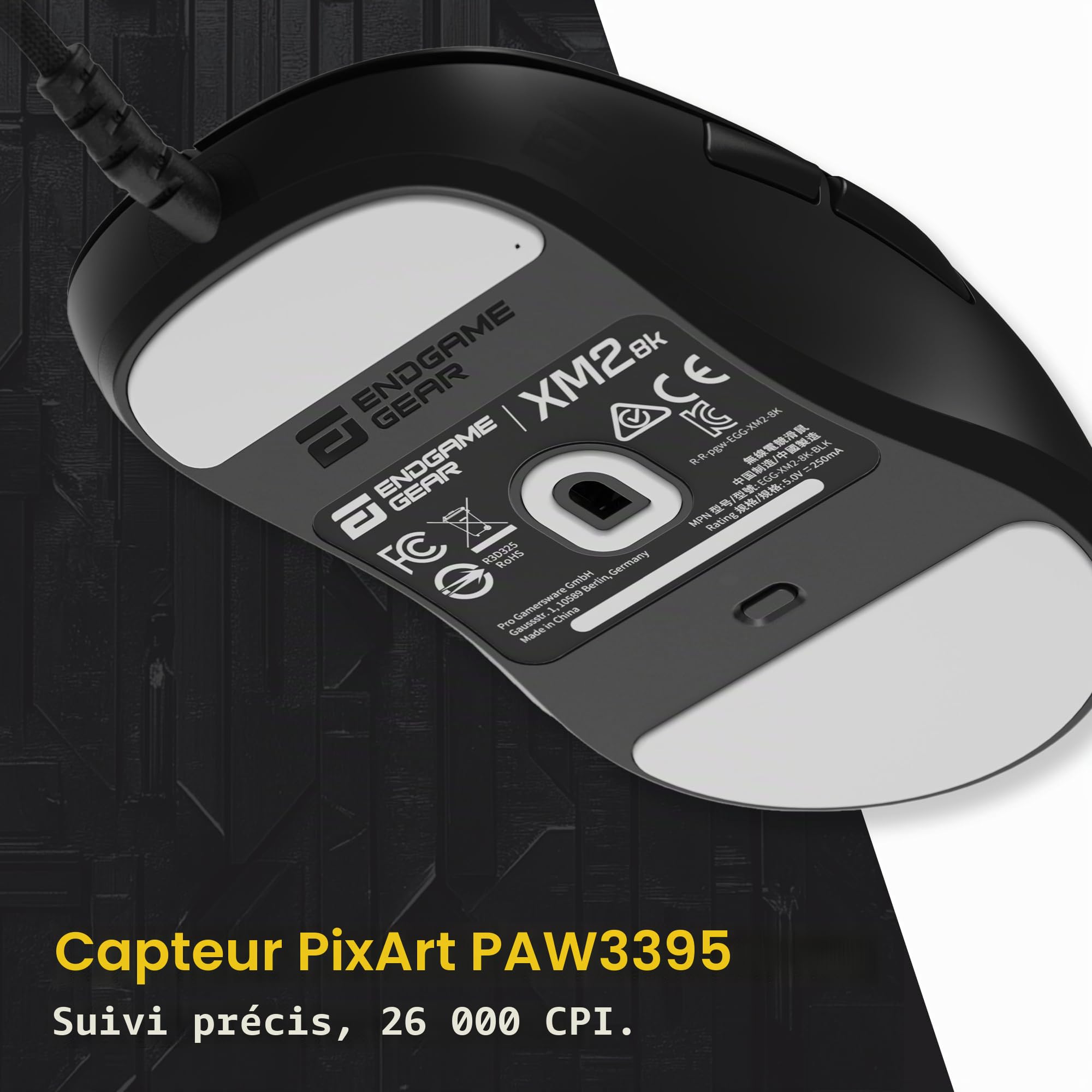 Endgame Gear XM2 8k Gaming Maus, kabelgebunden - schwarz