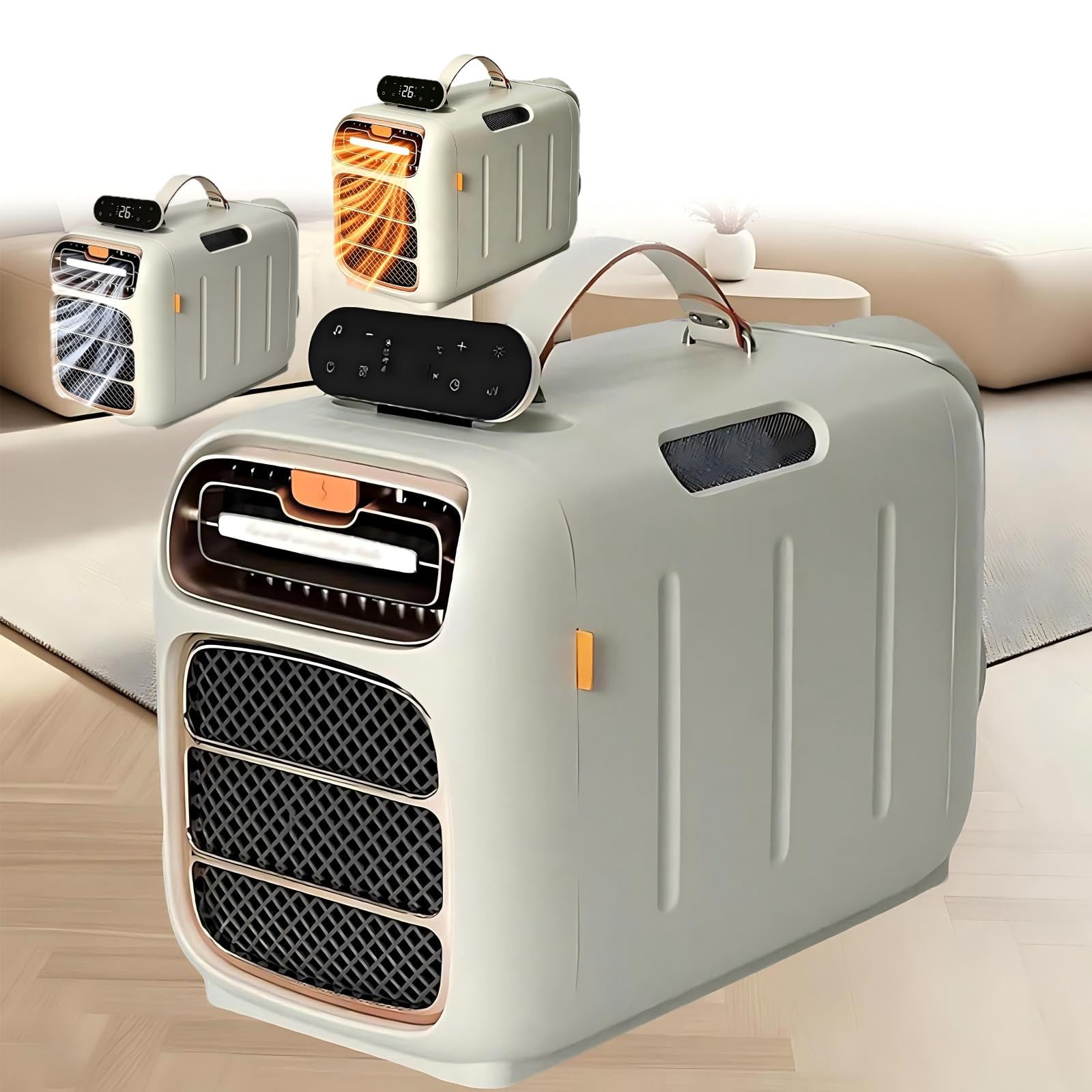 4700 BTU Portable Camping Air Conditioner, Windowless Compact AC 420W Low Power & Quiet, Supports Cooling, Heating And Dehumidifying, Suitable For Tent, RV, Truck, Van, Car, Garage, Indoor & Outdoor