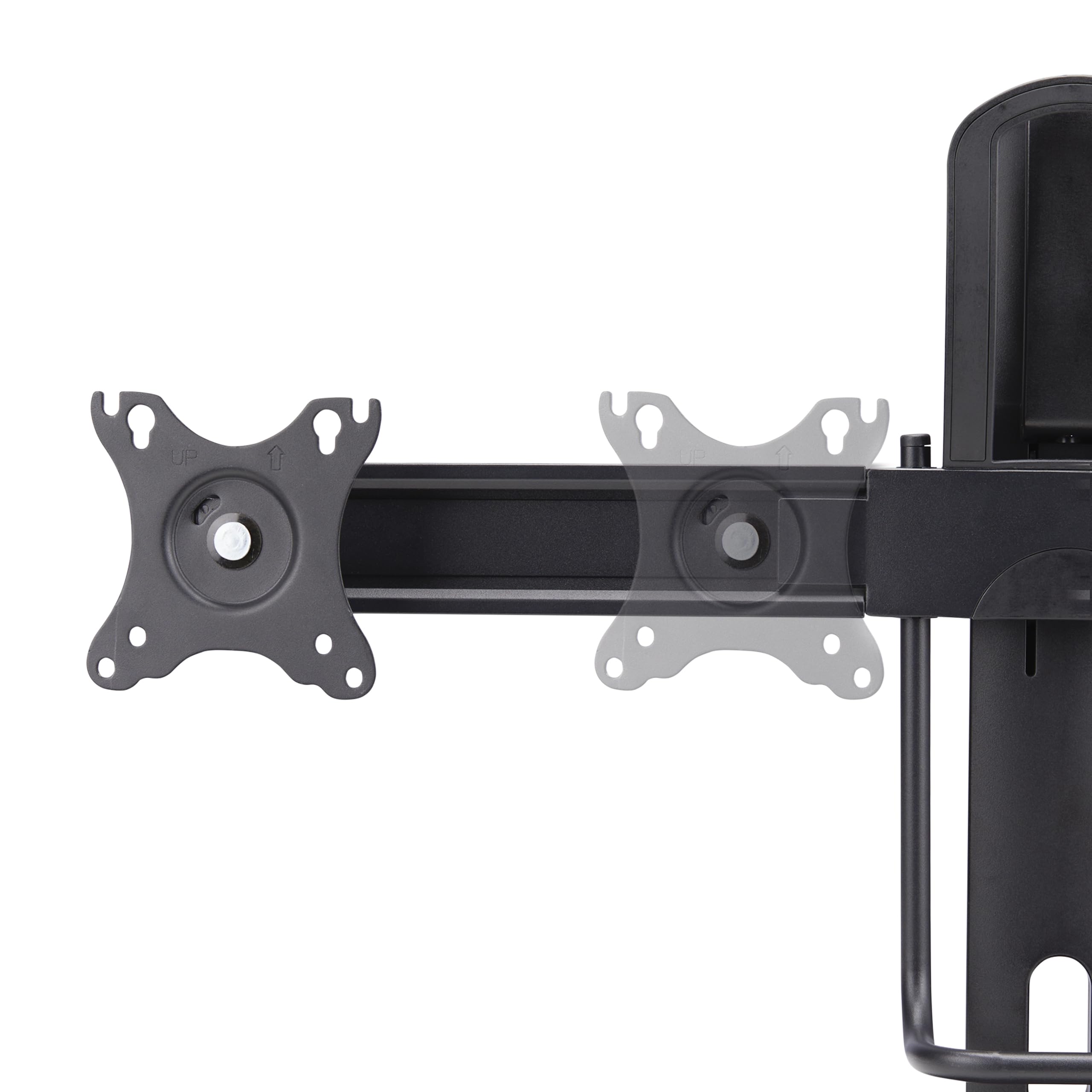 StarTech.com Soporte de Escritorio de Travesaño para Dos Monitores de 27" - Carga 12kg - Soporte VESA 75x75/100x100 Ajustable