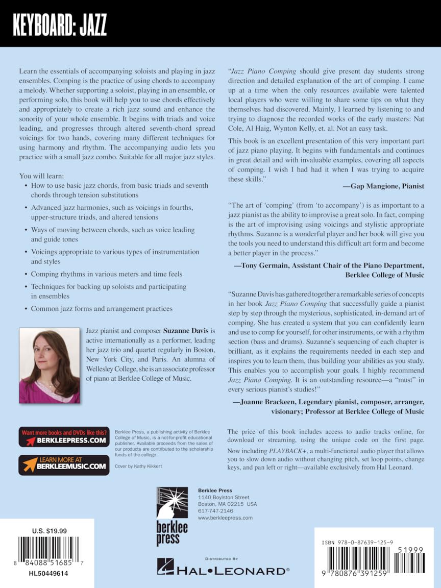 Jazz Piano Comping: Harmonies, Voicings, and Grooves [With CD (Audio)] [Lingua inglese]