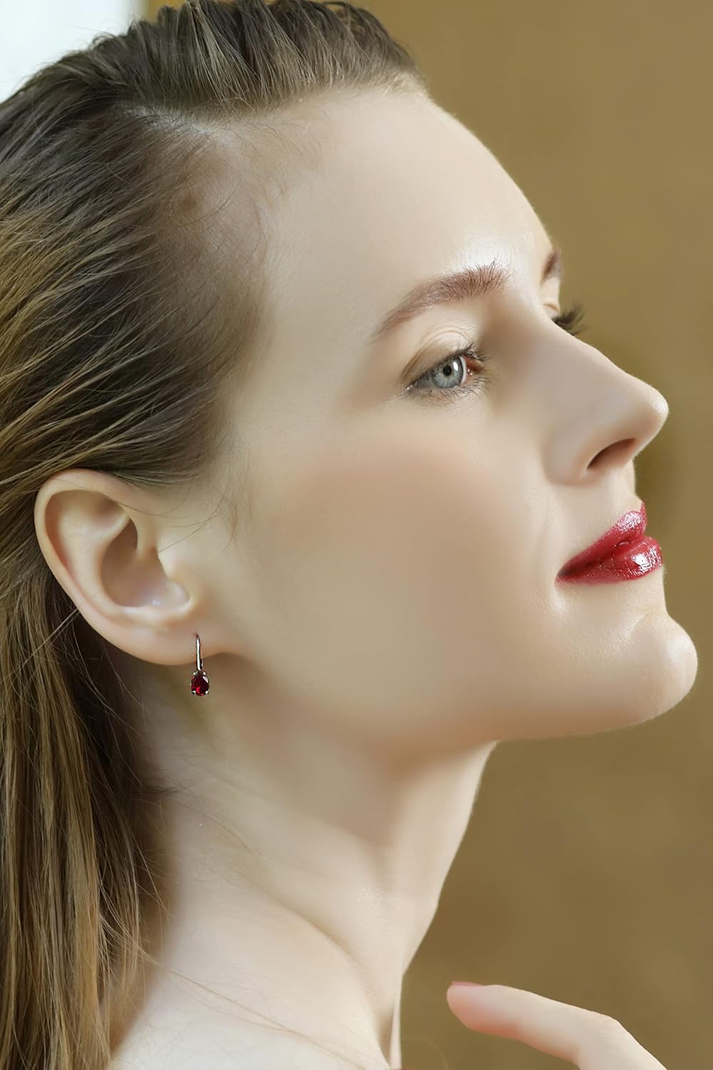 Sterling Silver Earrings for Women, Birthstone Earrings, Genuine-Synthetic Gemstone Earrings, Teardrop Earrings, Leverback Earrings, Huggie Earrings for Women, Dangle Earrings, Drop Earrings for Women