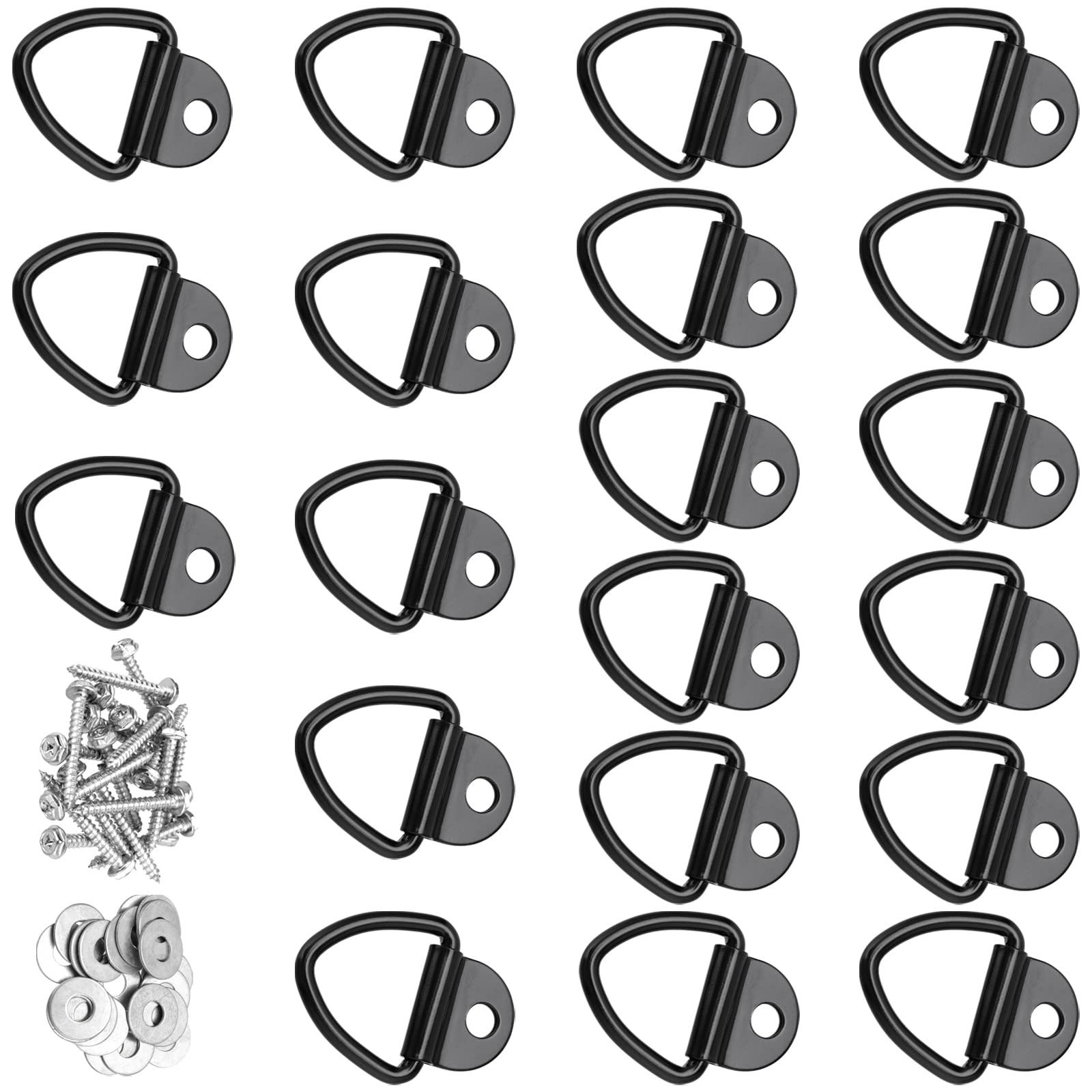 NINGWAAN 20 PCS V Ring Tie Down Anchor, Stainless Steel V - View #8