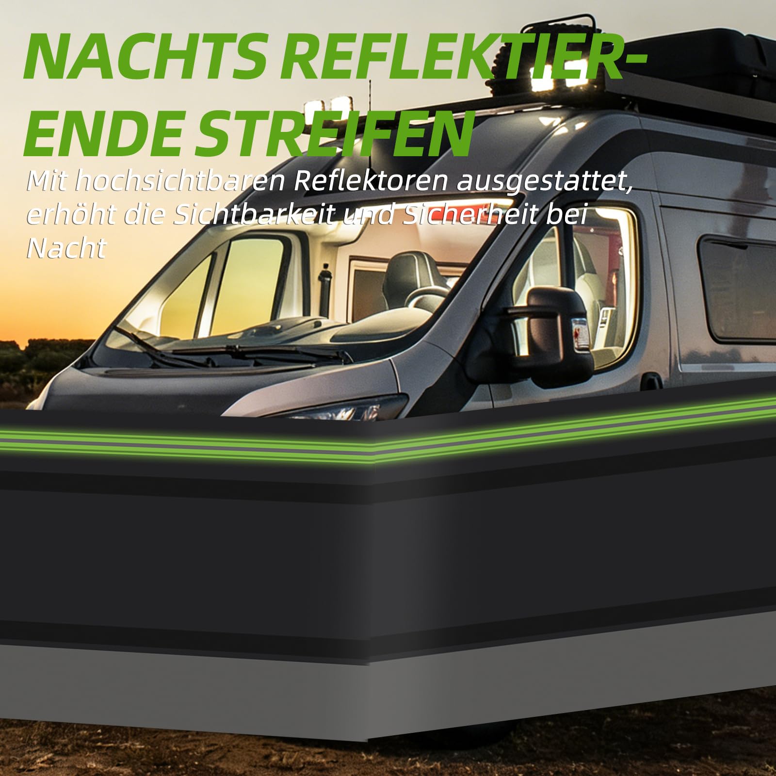 Wohnmobil-Umrandung,0,8mx18m - Allwetterschutz