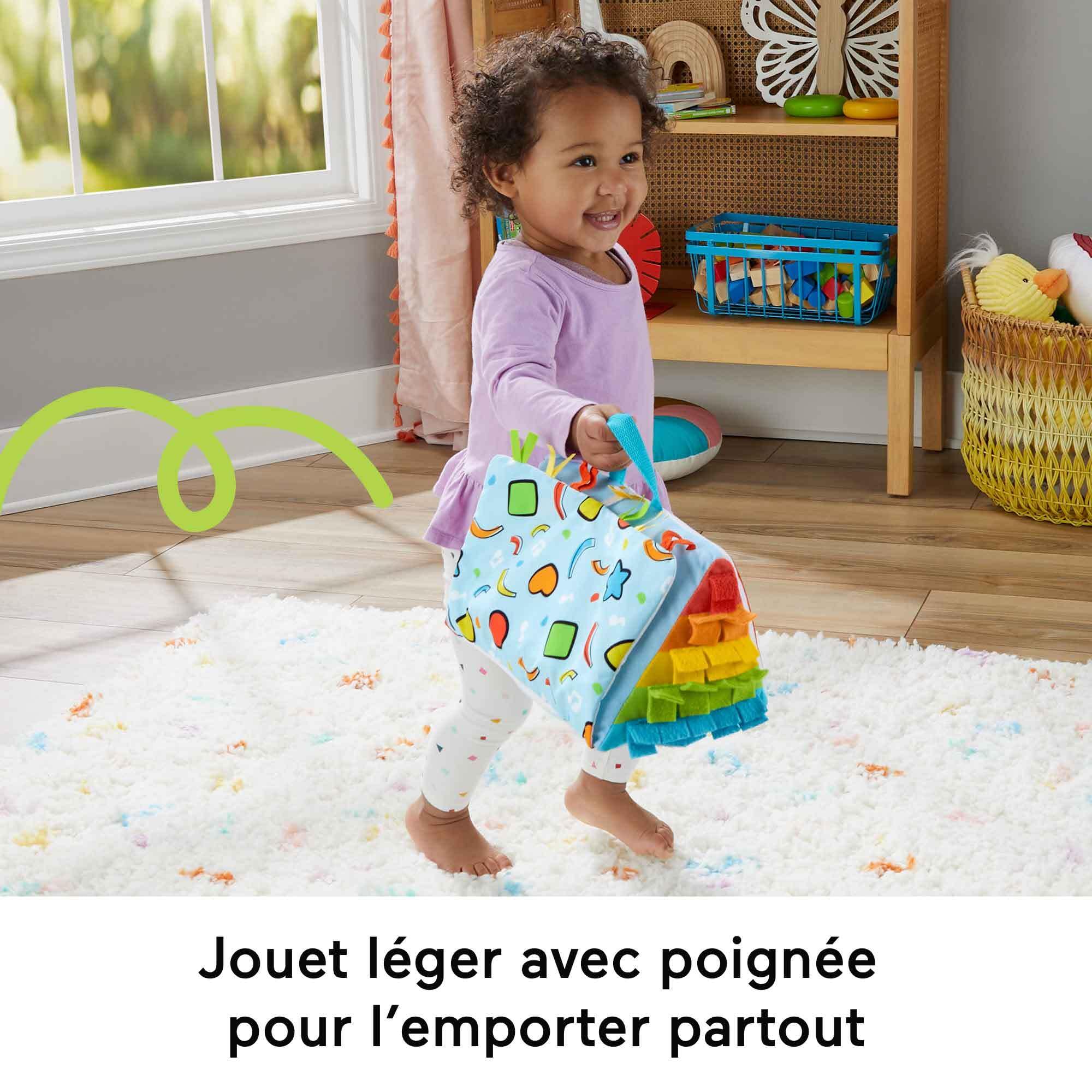 Fisher-Price Jouet Musical Mon Piano D’Éveil Sensoriel pour Jeu À Plat Ventre Et sur Le Dos Bébés, avec Touches Lumineuses Multicolores Et Musique, Jouet Bébé, HND54