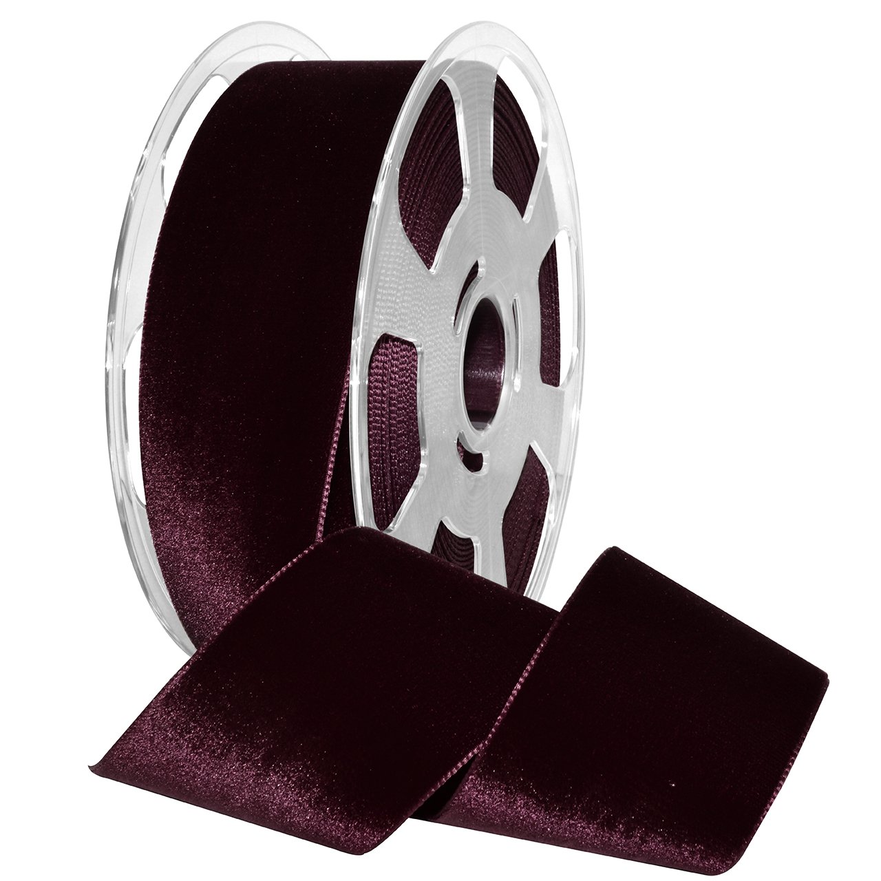 Ruban en velours nylvalour bordeaux noeud cadeau chic emballage elegant