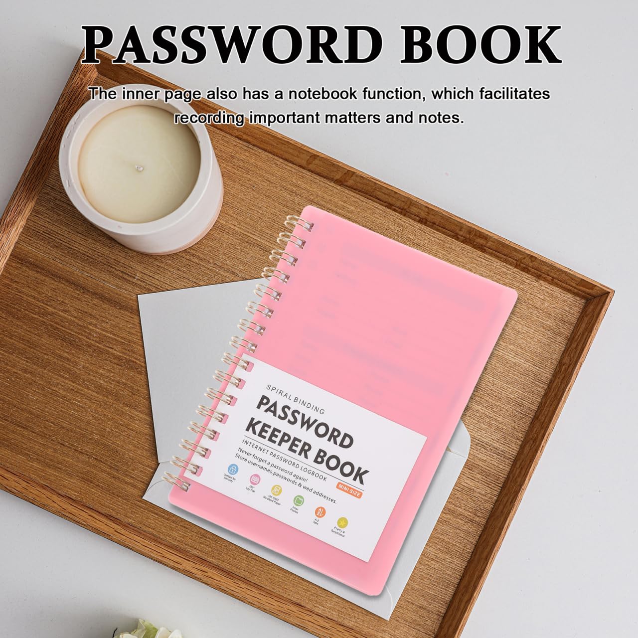 GALPADA Carnet De Mots De Passe Avec Onglets Alphabétiques Petit Format A6 Organisateur Pratique Pour Gestion De Connexions Sites Web Et Carnet D'Adresses Portable Pour Bureau À Domicile