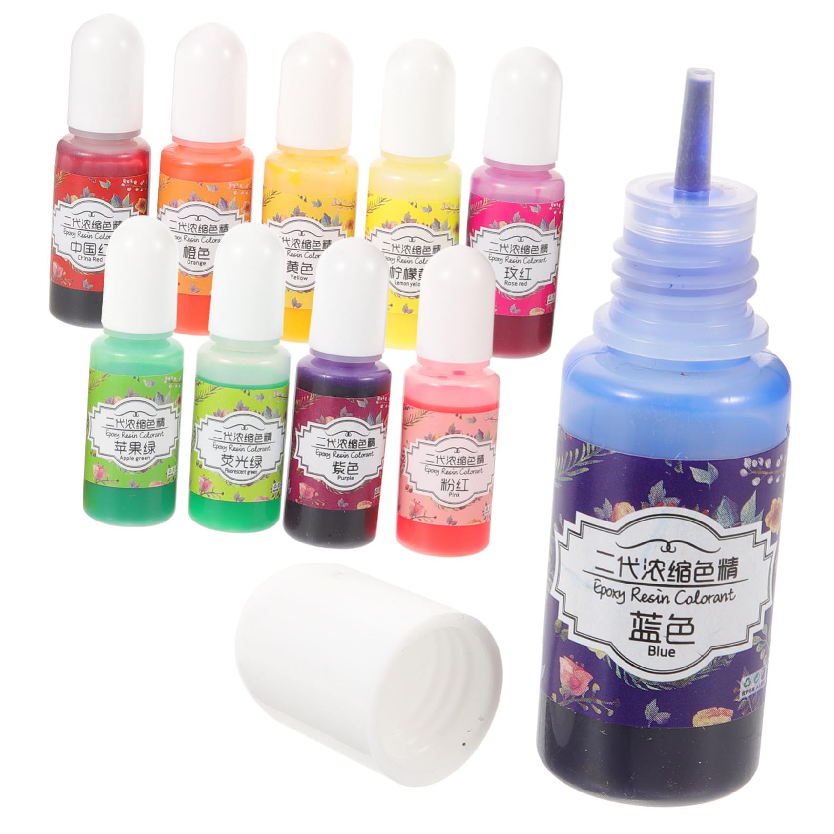 Operitacx 3 Sätze Epoxidharzpigment Für Rot Bastelfarbe Farbpigmente Kerzenherstellung Farbton Harzfarbe Diy-tool Flüssiges Harzpigment Epoxidharz-pigment Handwerksherstellung 10 Stück * 3