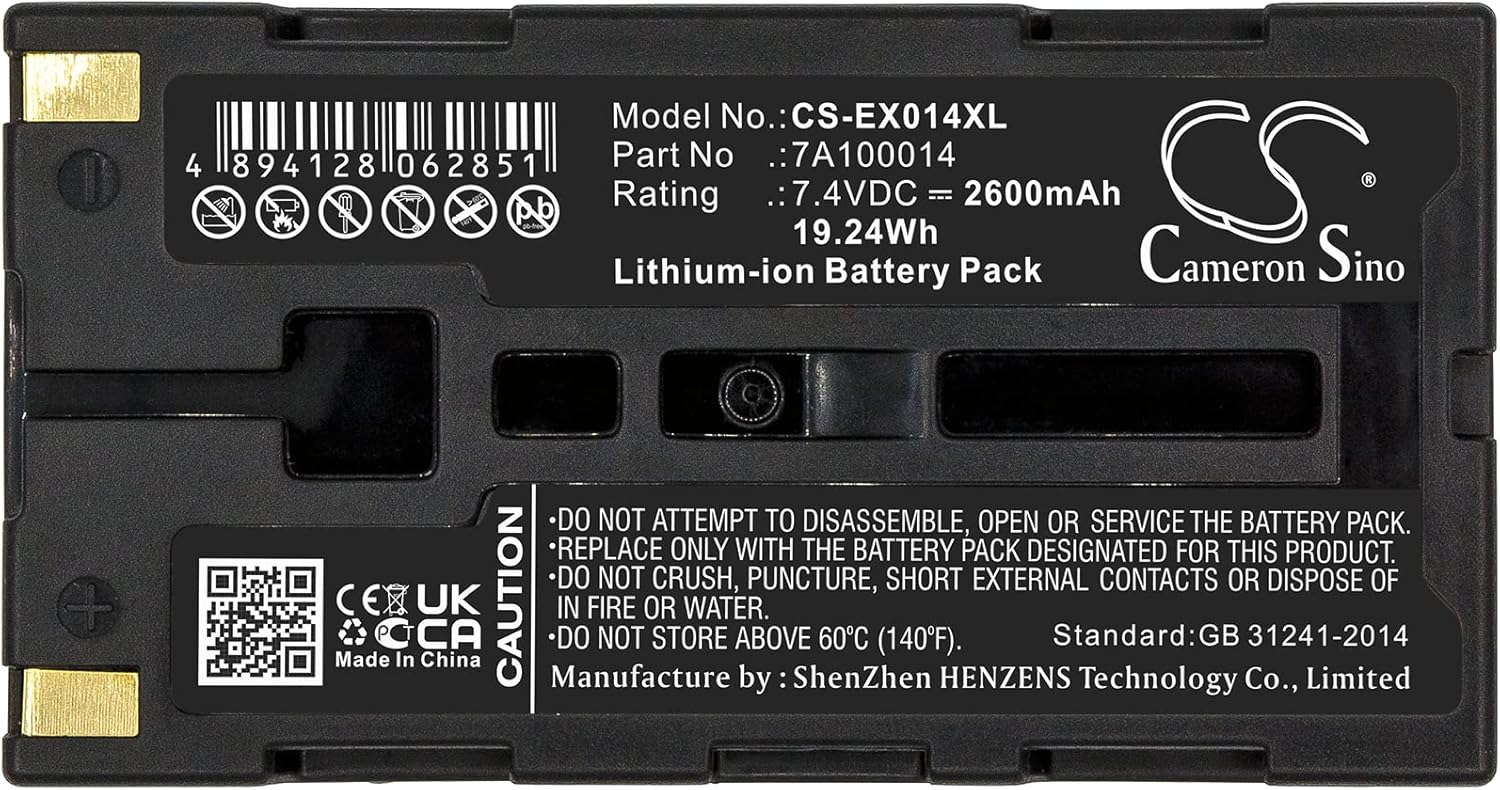 Replacement Battery for Ex tech Dual Port Andes 3 APEX 2 APEX2 APEX 3 APEX3 MP200 MP300 MP350 S1500 15PCS