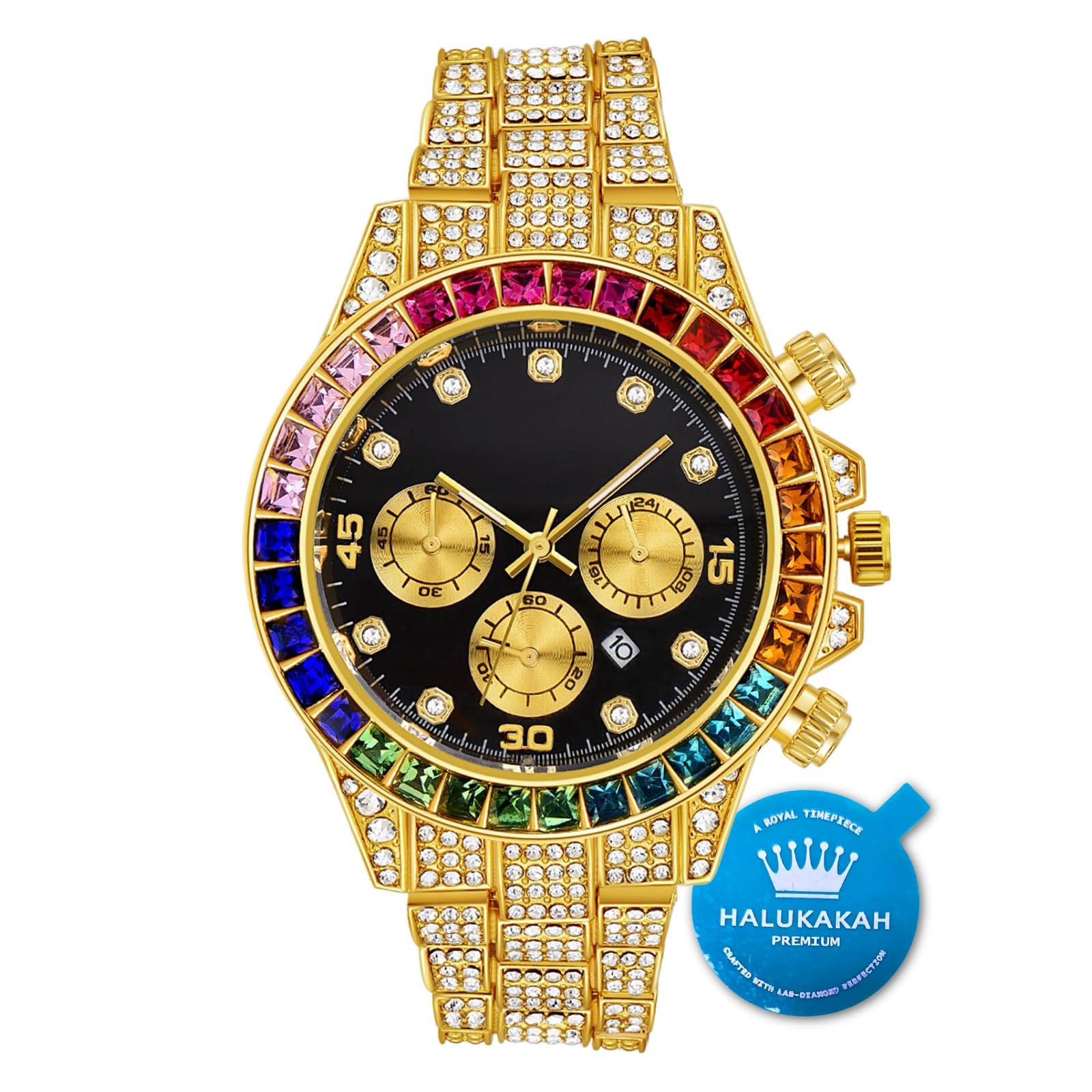 Orologi Bling Ghiacciati Con Diamanti All'Ingrosso Per Uomo E Donna Quadrante 42/44mm Cassa In Acciaio Di Alta Qualità Impermeabile Movimento Al - Foto 11