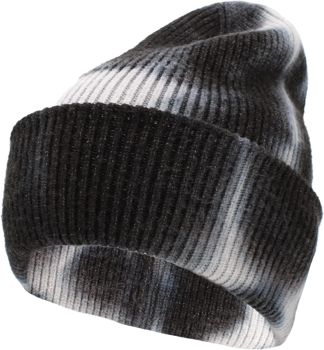 KBETHOS Ribbed Knit Tie Dye Cuffed Beanie Thick Winter Ski Hat Skully Winter Warm Mens Womens Unisex - Image 3