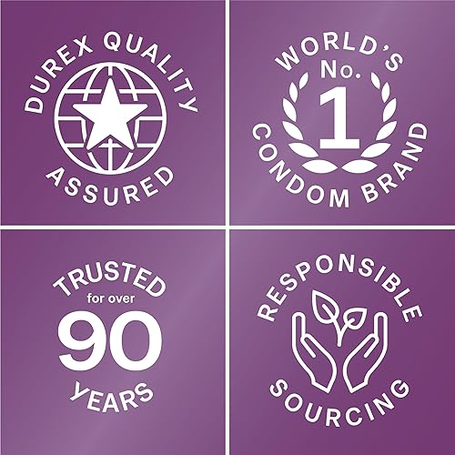 Miniatura 6 de Durex - Paquete surtido de condones Pleasure, condones de látex de goma natural para hombres, ajuste regular, aptos para FSA y HSA, 42 unidades (el