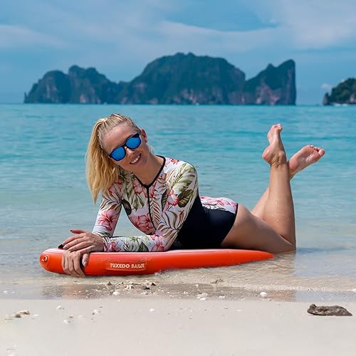 Miniatura 6 de Tuxedo Sailor Body Board - Tabla de playa para niños, tabla de surf ultraligera de PVC para playa y piscina, con correas de muñeca envolventes,