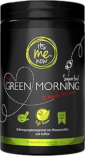 itsme.Now® My Green Morning Smoothie Pulver - 450 g Superfood - Protein Frühstücksshake aus 20 Pflanzenstoffen - Vegan & O...