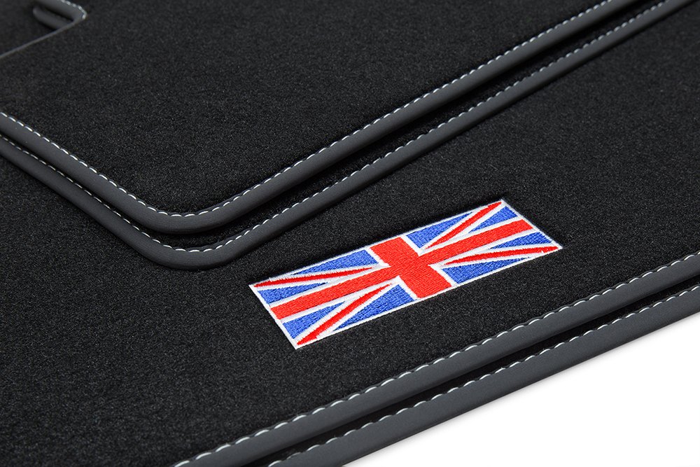 teileplus24 501 Alfombrillas Union Jack para Mini II 2 R56 2006-2014