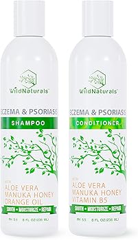 Eczema Psoriasis Shampoo & Conditioner Set for Men & Women - Anti Dandruff Shampoo for Dry Scalp & Hair - Seborrheic Dermatitis Shampoo for Itchy Scalp Treatment - Eczema Shampoo for Scalp Psoriasis