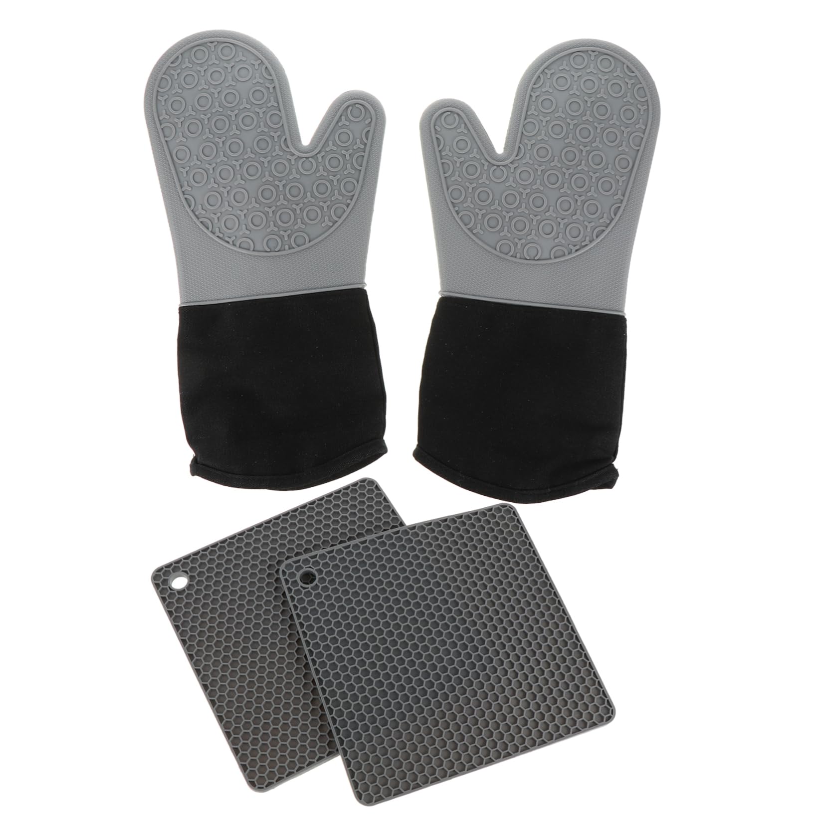 Cuisine silicone résistant chaleur isolation ensemble gris barbecue