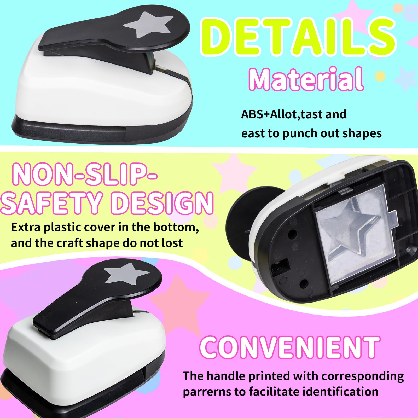 Craft Holes Punch, 2 Inch Star Shape Paper Punchs