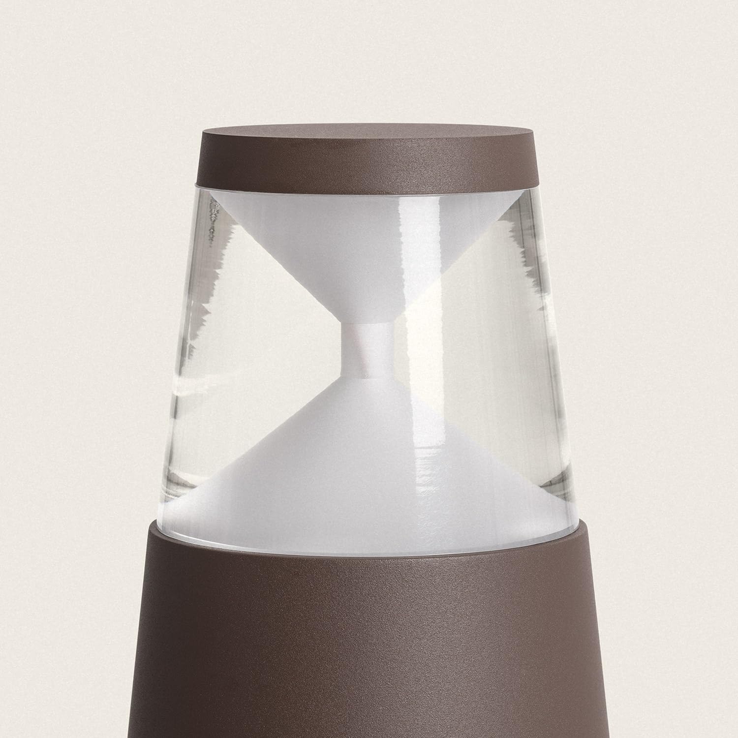 LEDKIA Baliza Exterior LED 9W Superficie Pie 30cm Danko Óxido